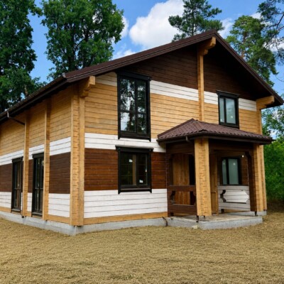 Дом из сруба в Лесной Буче | 185 м² | Сауна | Рядом с сосновым лесом